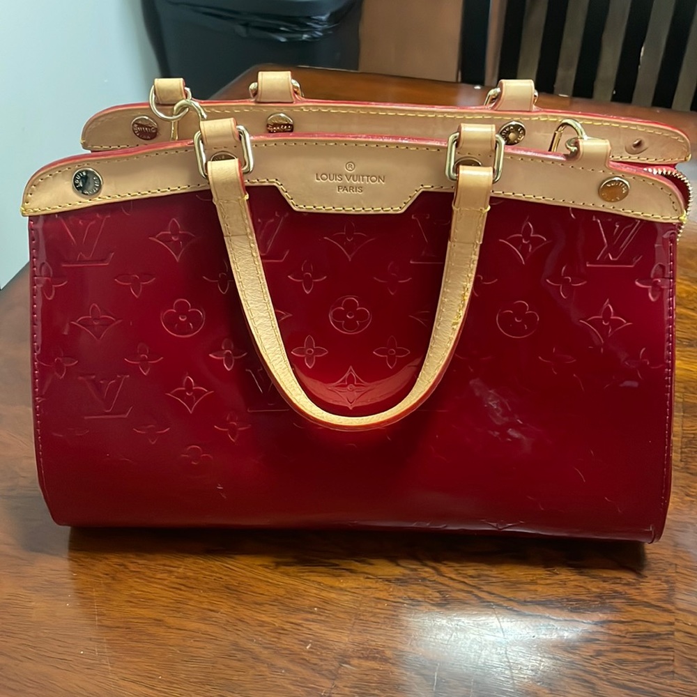Louis Vuitton red handbag